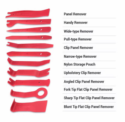 Estuche de herramientas de reparación para el automóvil.