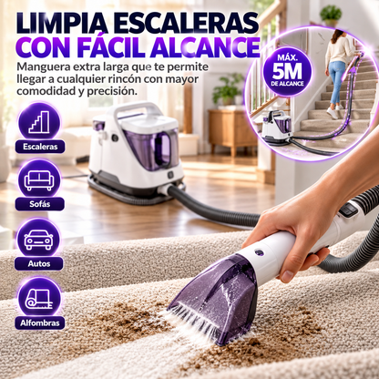 Limpiadora portátil de alfombras y tapicerías – limpieza profunda
