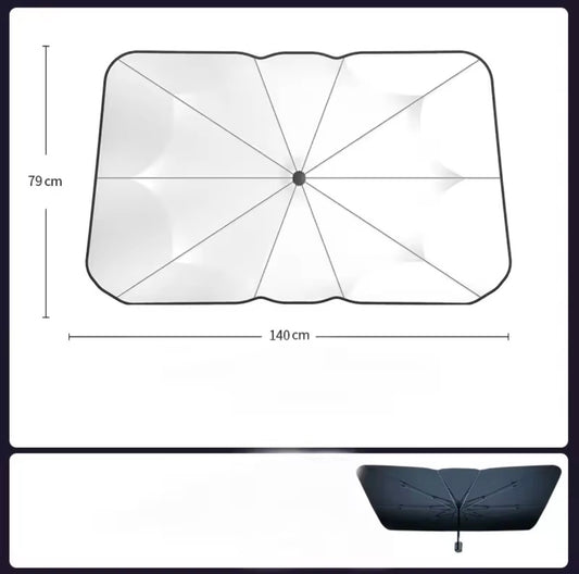 Sombrilla Parasol Coche | Protector Solar Plegable Auto