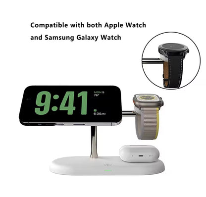 Cargador Inalámbrico 3 en 1 para iPhone, Apple Watch y AirPods