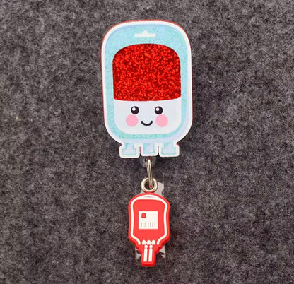 Portatarjetas retráctil, exposición, tarjeta de nombre de Enfermera