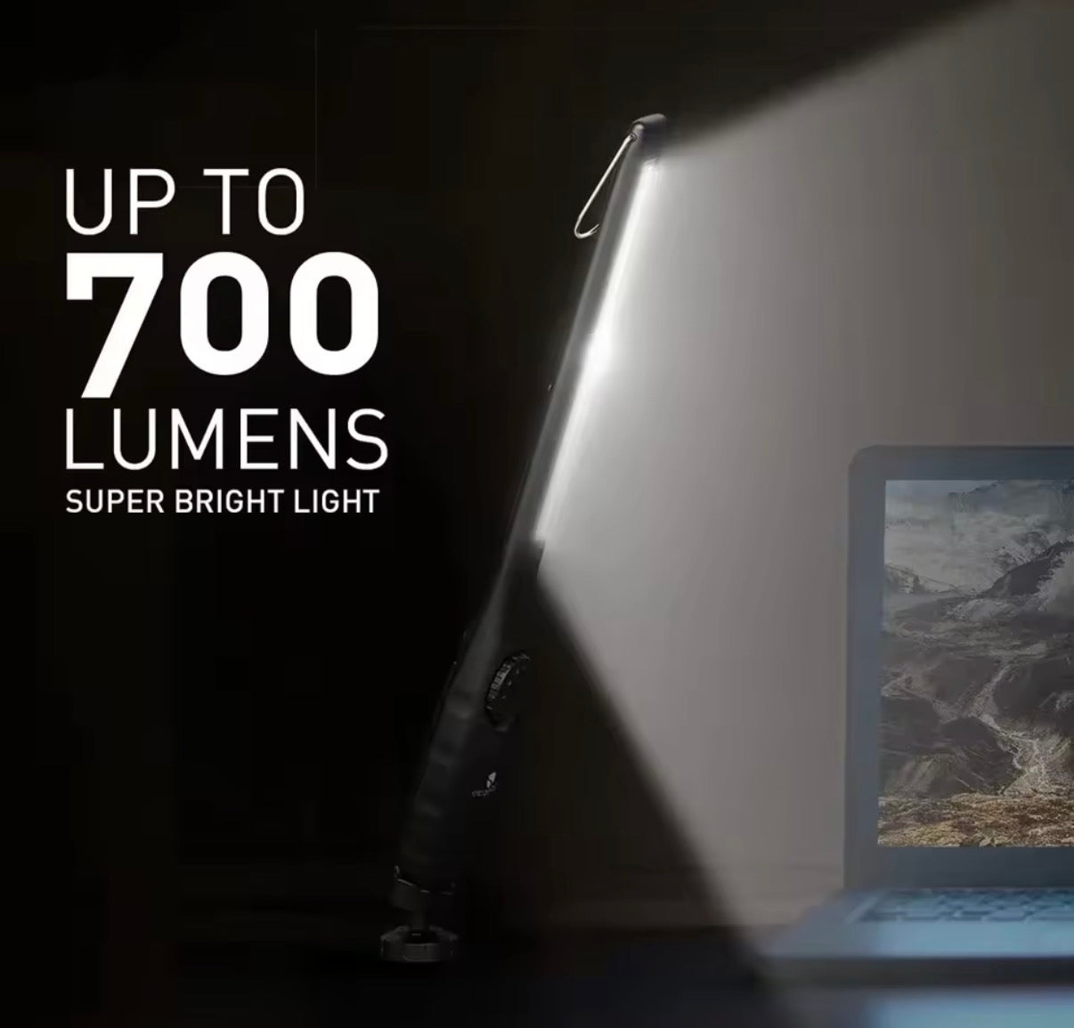 Linterna LED COB Recargable USB – Luz de Trabajo Magnética Profesional