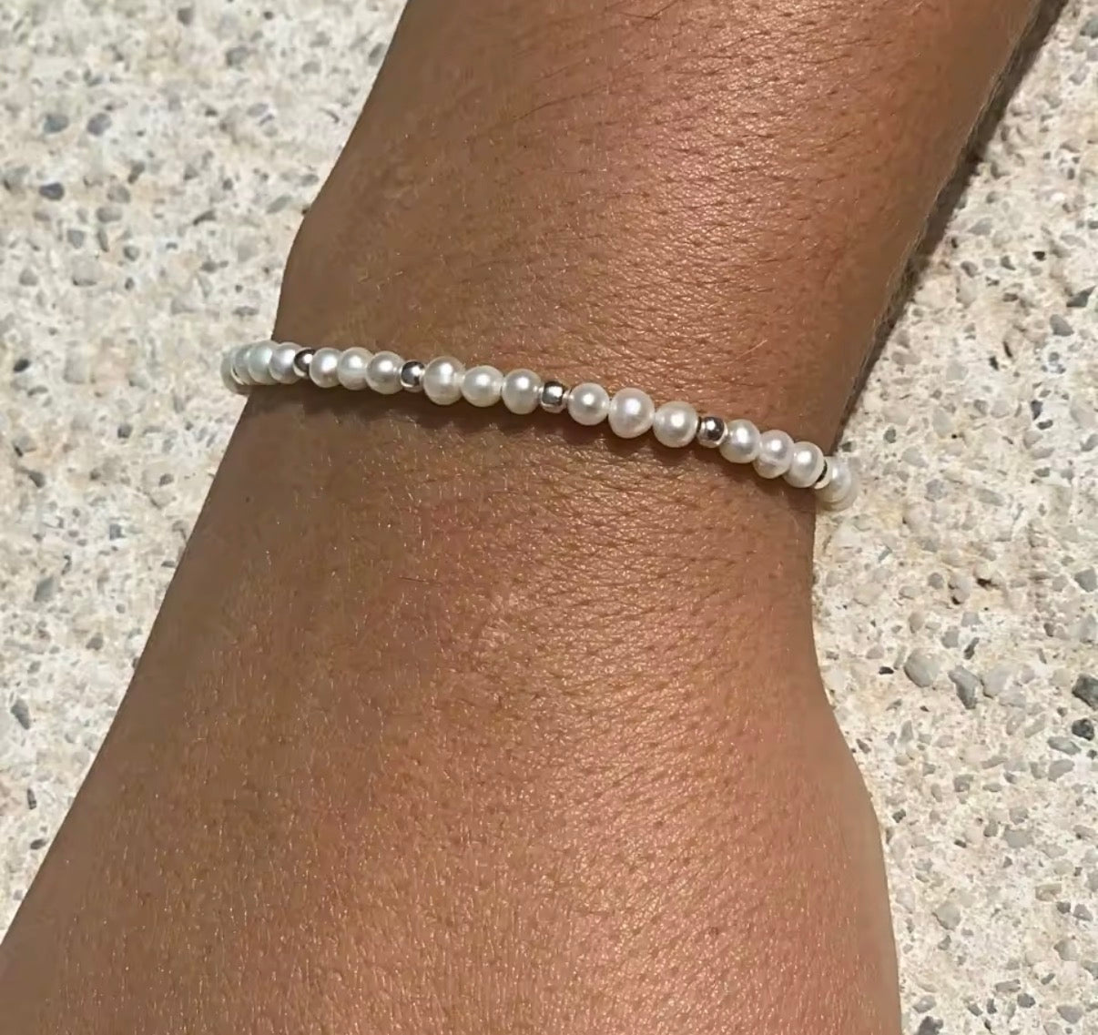 Pulsera de Perlas Cultivadas AAA 4 mm en Plata 925 | Regalo Elegante