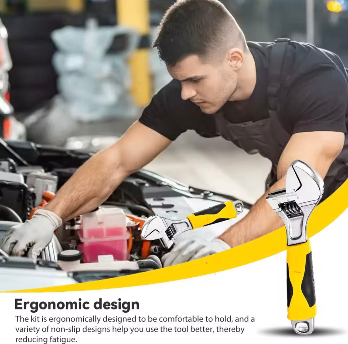 Juego de herramientas manuales para reparaciones del hogar y bricolaje, set completo 108 piezas