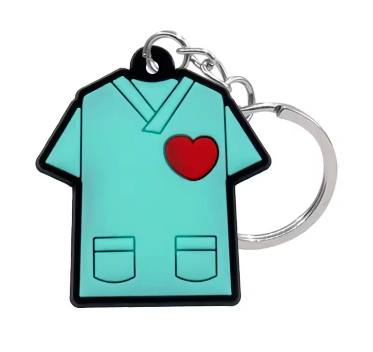 LLaveros de goma de PVC para enfermeras.