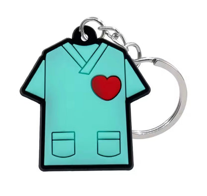 LLaveros de goma de PVC para enfermeras.