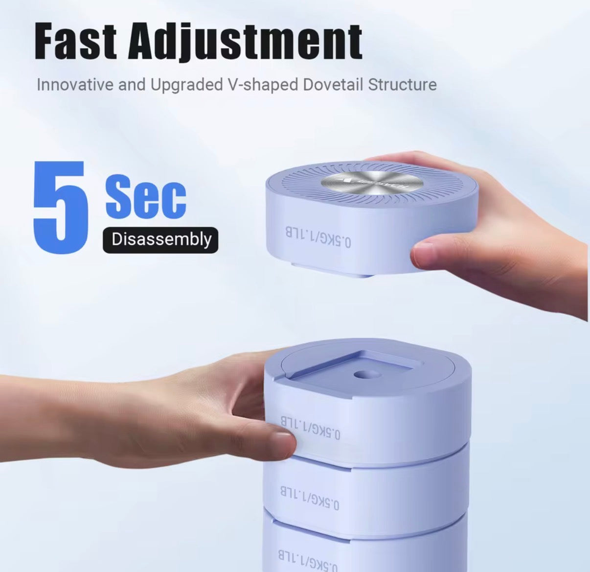 Mancuernas ajustables 4 en 1 – Juego de pesas de mano 1 kg, 2 kg, 3 kg y 4 kg para entrenar en casa