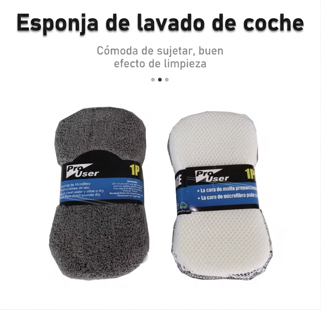 Kit de Limpieza Detailing para Coche 9 Piezas | Microfibra, Guante y Accesorios de Lavado