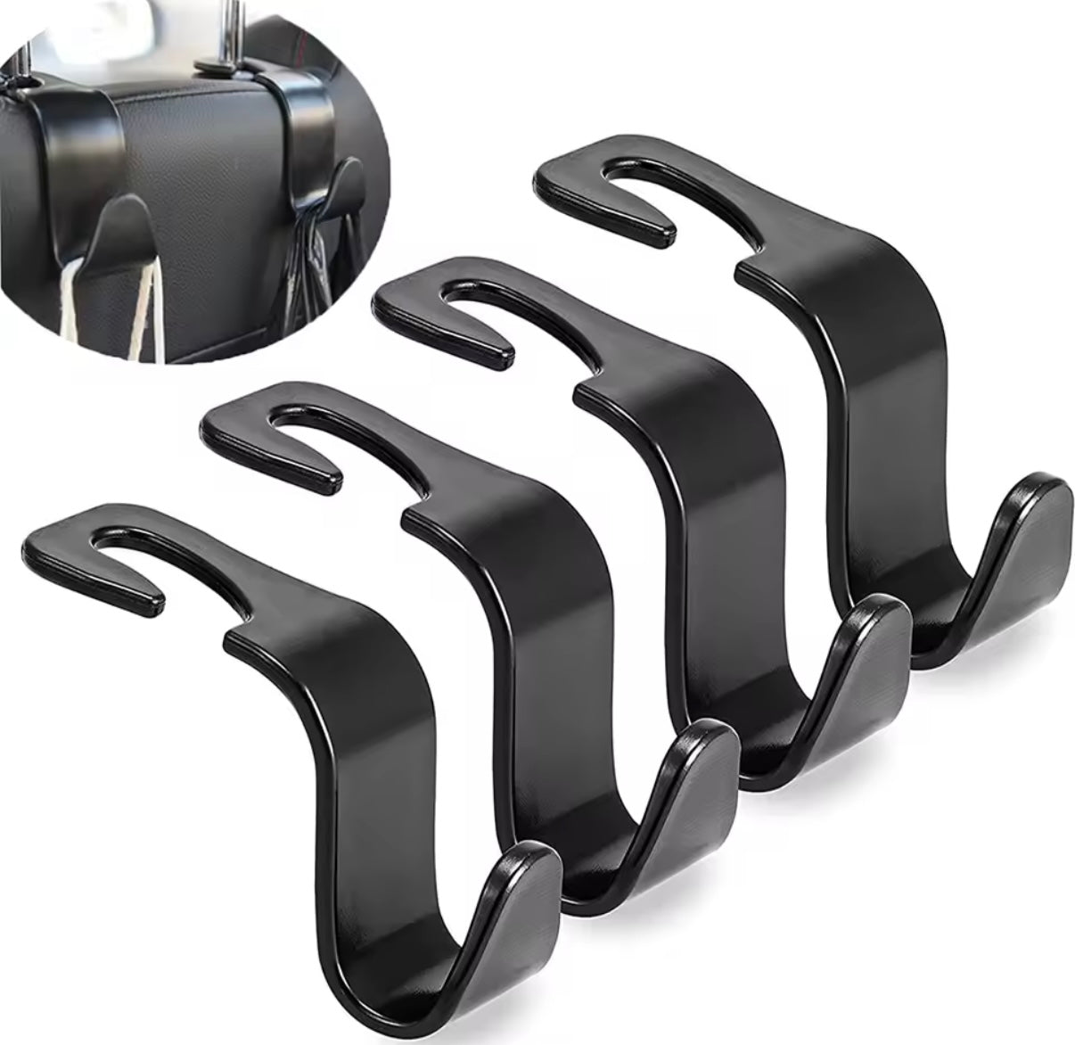 4 Haken, Organizer-Halterung für die Kopfstütze des Vordersitzes im Auto.