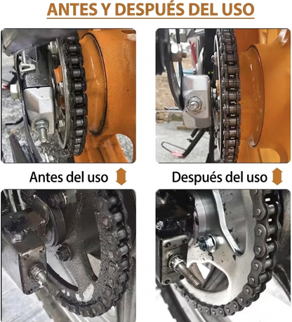 Cepillo Limpiador de Cadena para Moto y Bicicleta | Limpieza Rápida y Profesional