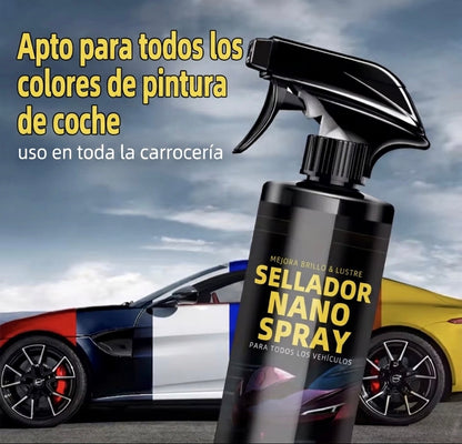 Revestimiento Cerámico 9H para Coche 500ml | Nano Recubrimiento Hidrofóbico + toalla