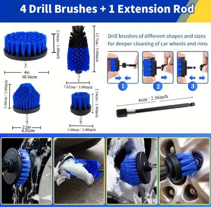 Kit de Lavado de Coche 27 Piezas Profesional – Accesorios de Limpieza Completo para Automóvil, Cepillos, Esponjas y Herramientas Detailing