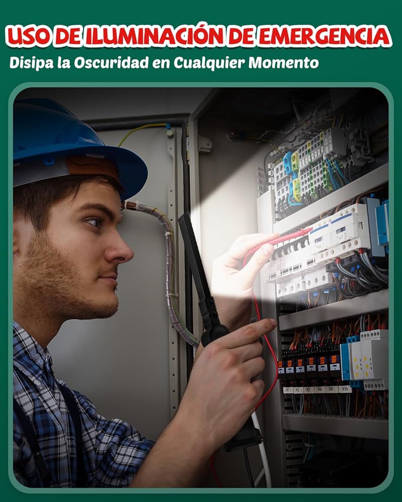 Linterna LED Recargable COB Magnética 360º | Pack 2 Linternas de Taller