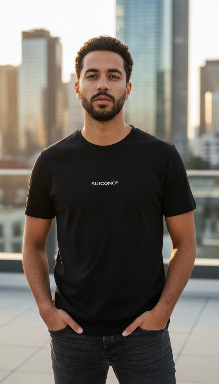 Camiseta Unisex 100% Algodón con Logo Bordado | Camiseta Básica Premium Cómoda y Atemporal