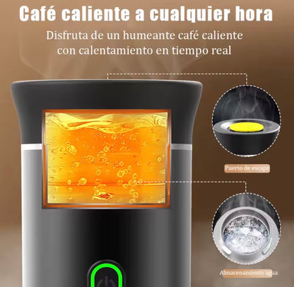 Cafetera Portátil de Cápsulas 3 en 1 | Espresso Eléctrica Inalámbrica para Viaje y Coche