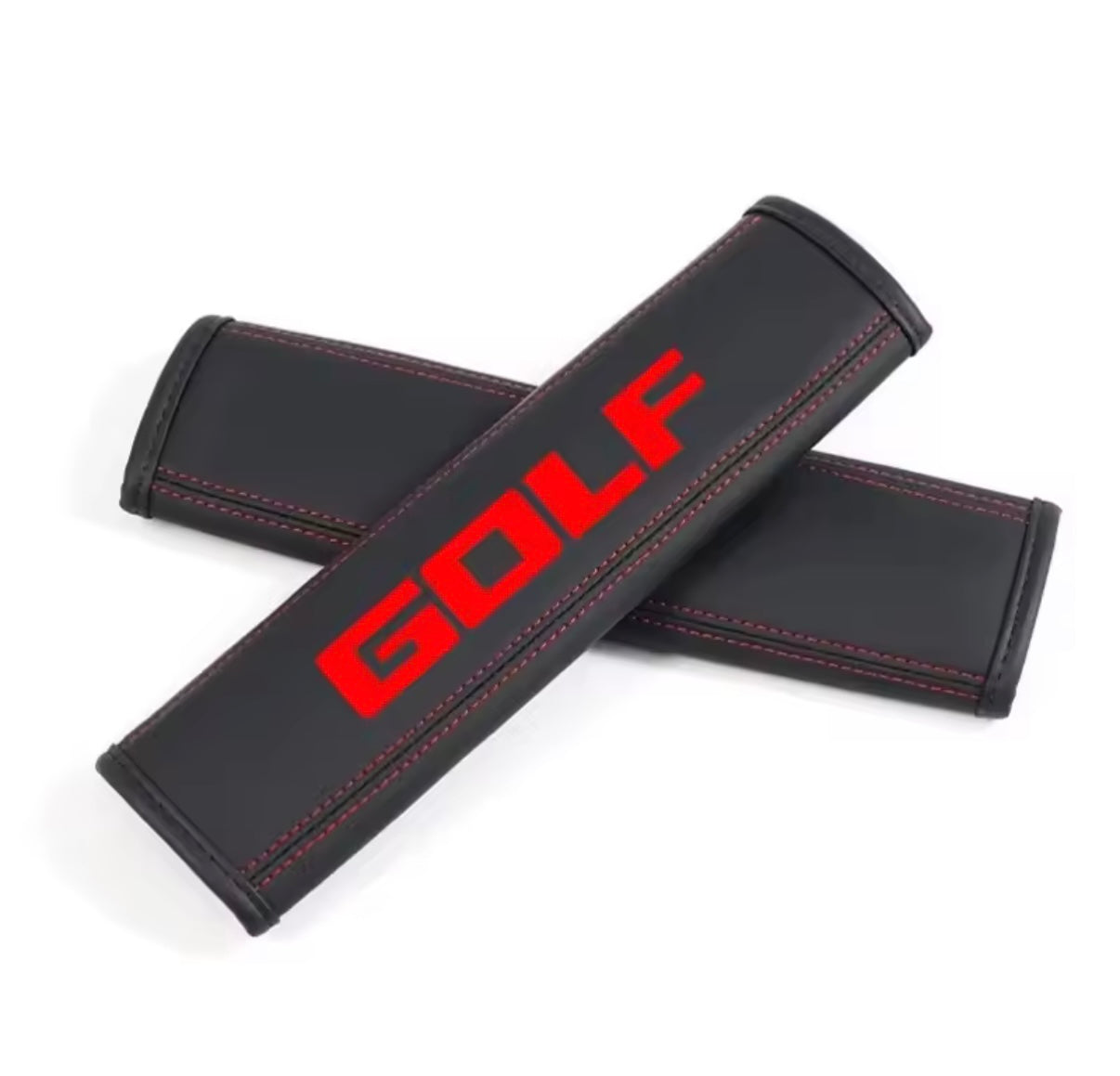 2 Pcs Leder Auto Sitz Gürtel Abdeckungen Schutz Pads für Volkswagen Golf