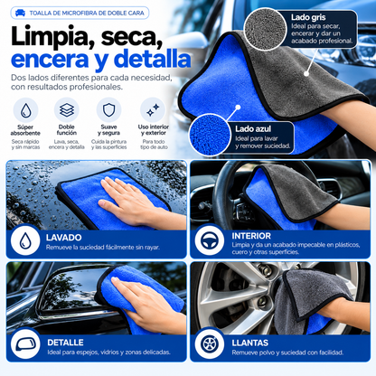 Premium Microfiber Towels 500 GSM – Professional Cleaning without Streaks (4 units)