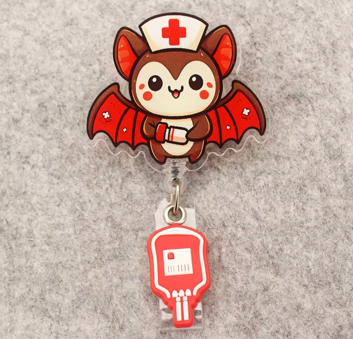 Portatarjetas retráctil, exposición, tarjeta de nombre de Enfermera