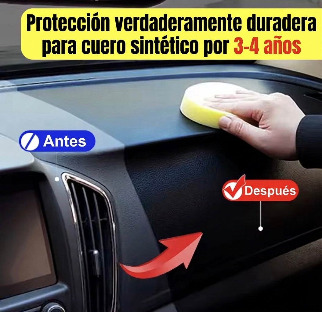 Restaurador de Plásticos para Coche | Renovador Negro Brillante y Protección Duradera
