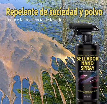 Revestimiento Cerámico 9H para Coche 500ml | Nano Recubrimiento Hidrofóbico + toalla