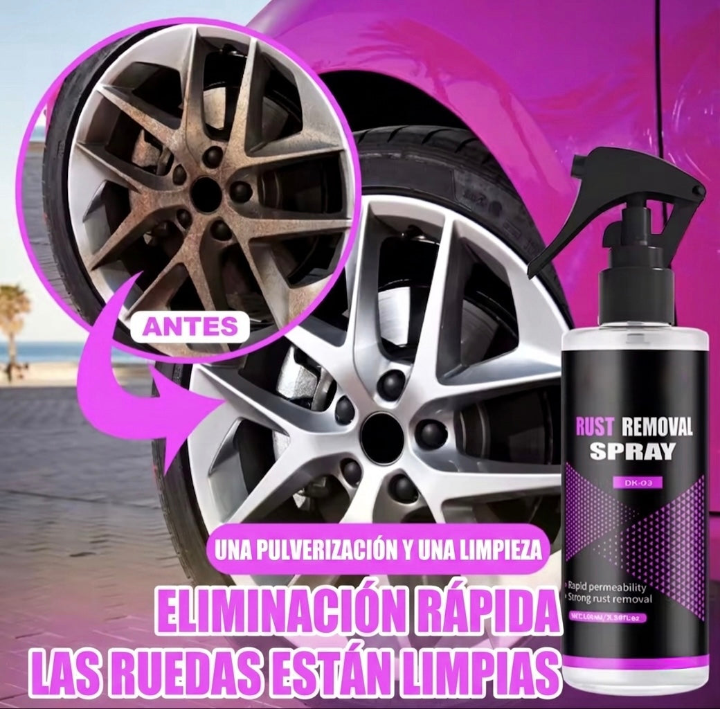 Eliminador de Partículas de Hierro para Coche | Limpiador de Llantas y Quita Óxido(300ml)