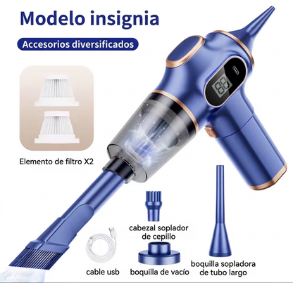 Aspirador inalámbrico para coche mini de alta potencia – portátil y multifunción para hogar, oficina y coche