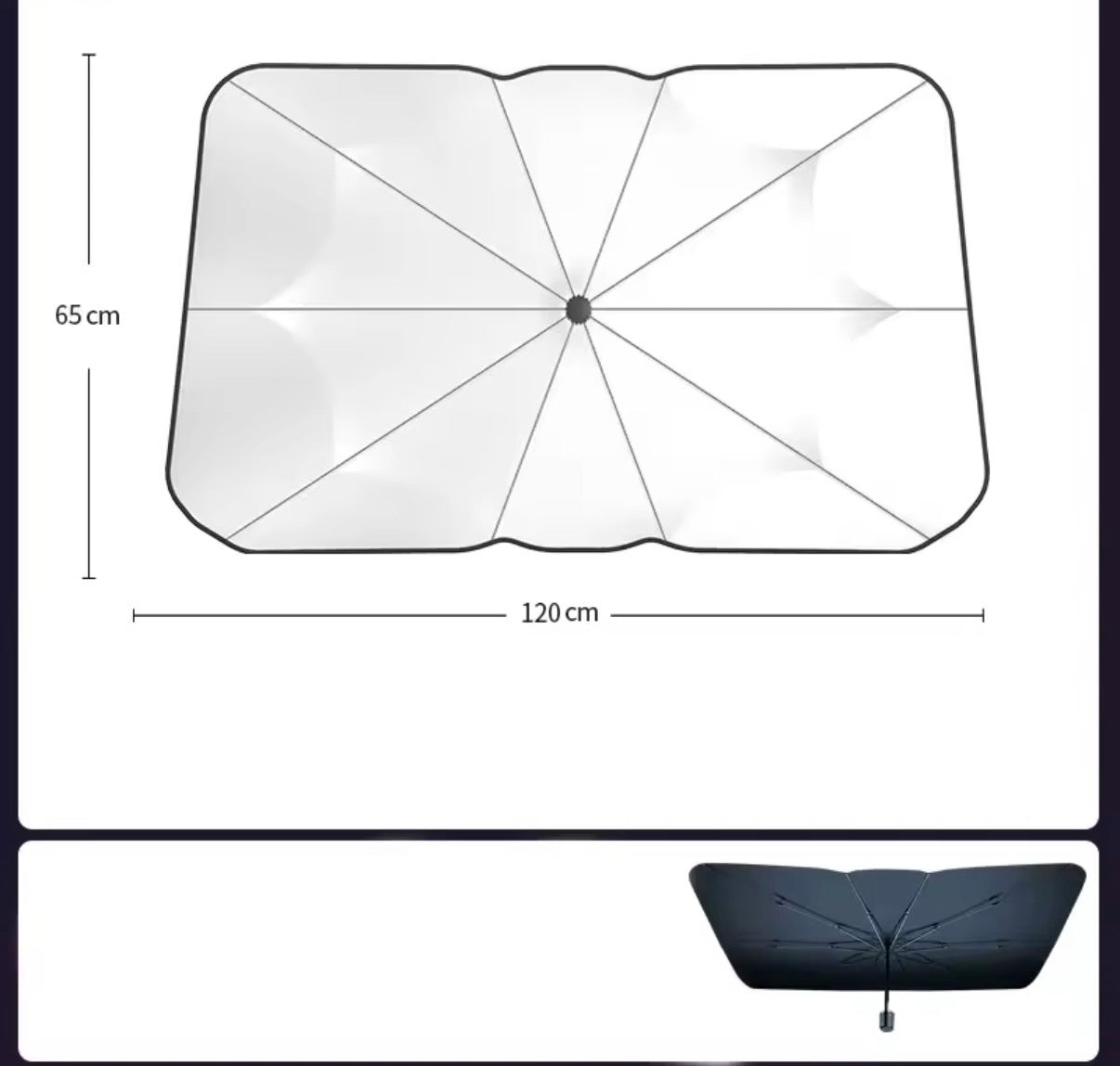 Sombrilla Parasol Coche | Protector Solar Plegable Auto