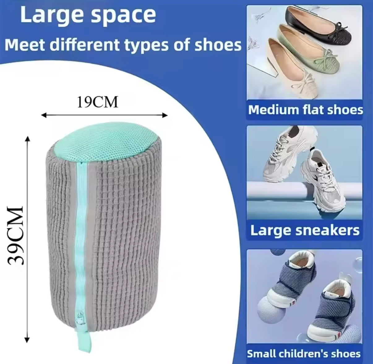 Bolsa protectora para lavar zapatillas en lavadora