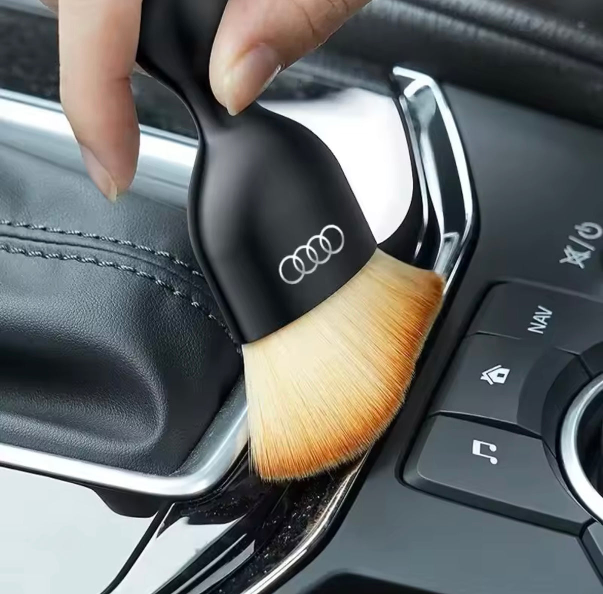 Cepillo de limpieza para tablero de salida de aire acondicionado de coche, cepillo para polvo Interior de coche para Audi Sline