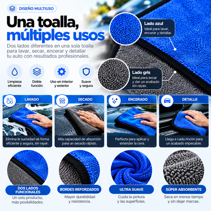 Premium Microfiber Towels 500 GSM – Professional Cleaning without Streaks (4 units)