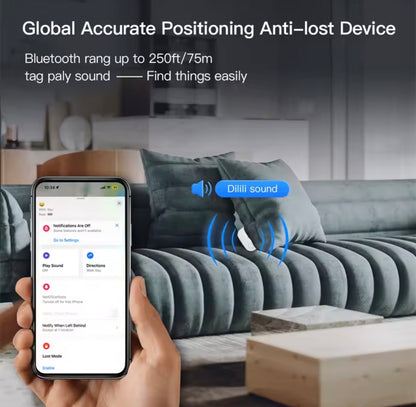Rastreador Inteligente Bluetooth Antipérdida | Localizador Compatible con Apple Find My iPhone