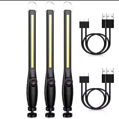 Linterna LED COB Recargable USB – Luz de Trabajo Magnética Profesional