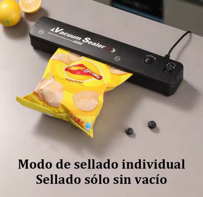 Envasadora al Vacío Multifunción + 10 Bolsas Gratis – Conserva Alimentos Frescos y Ahorra Dinero