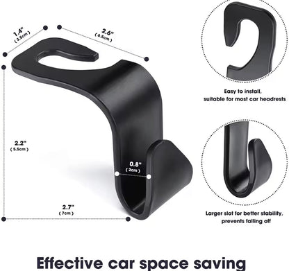 4 Haken, Organizer-Halterung für die Kopfstütze des Vordersitzes im Auto.