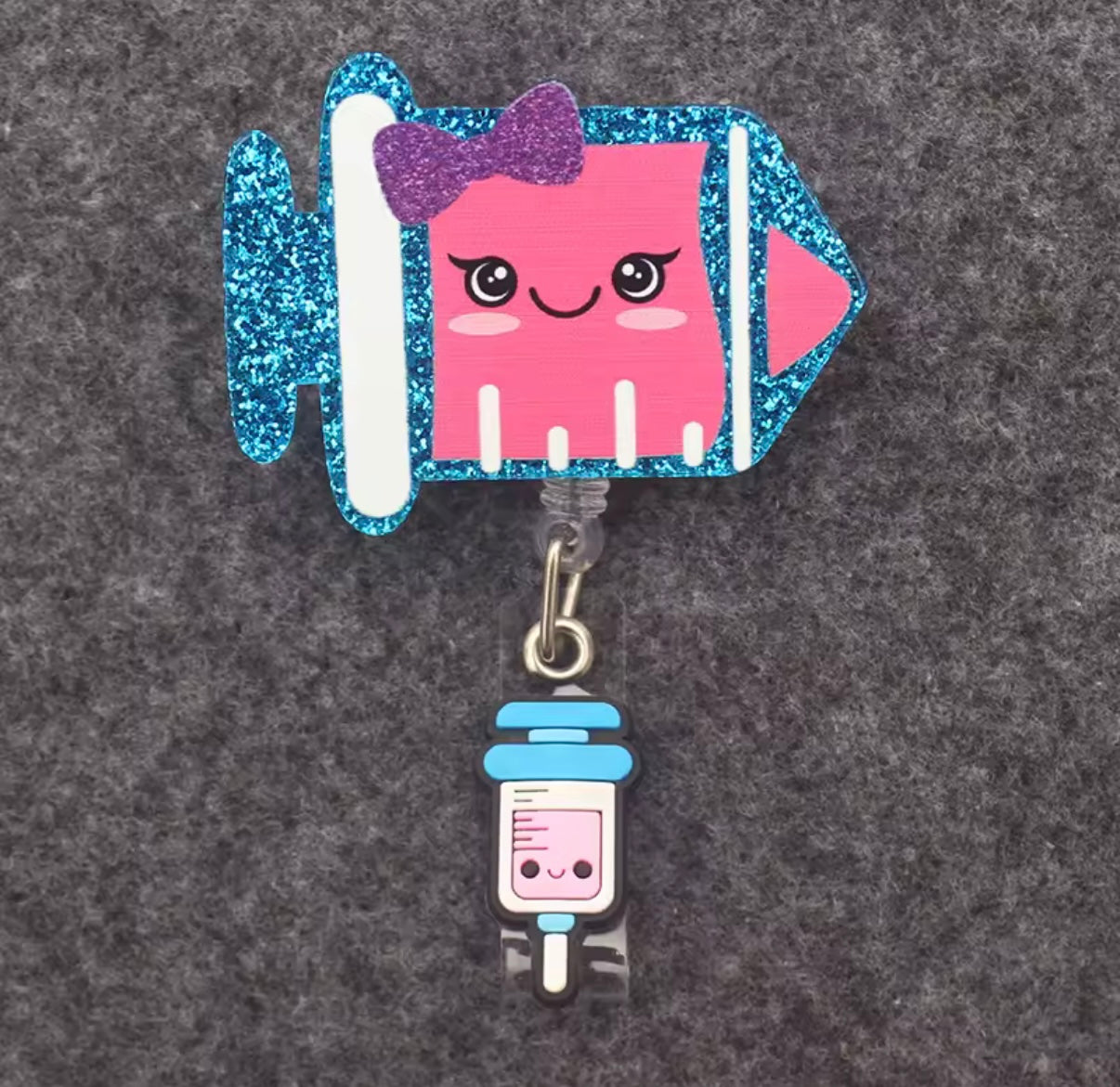 Portatarjetas retráctil, exposición, tarjeta de nombre de Enfermera