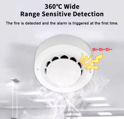 Detector de Humo WiFi Tuya Inteligente | Alarma Contra Incendios con App Smart Life