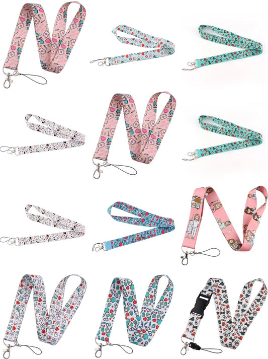 Layard de cuello para llaves de enfermera, adornos colgantes.