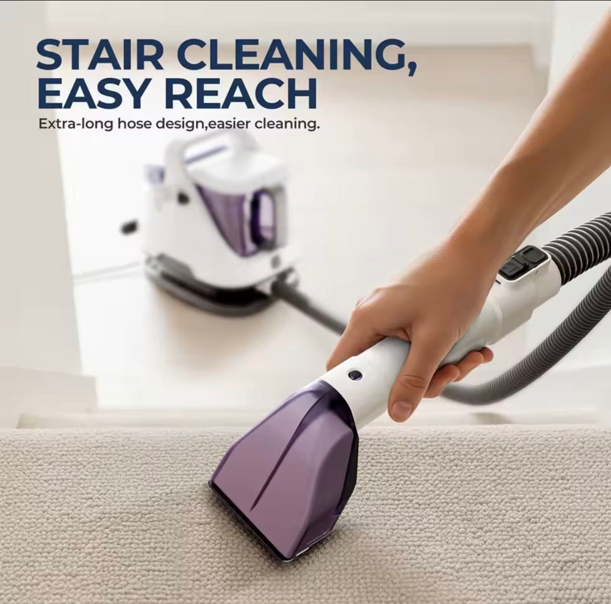 Limpiadora portátil de alfombras y tapicerías – limpieza profunda