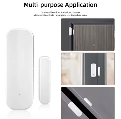 Sensor de Puerta WiFi Tuya Smart Life – Alarma Antirrobo Inteligente Compatible con Alexa y Google Home