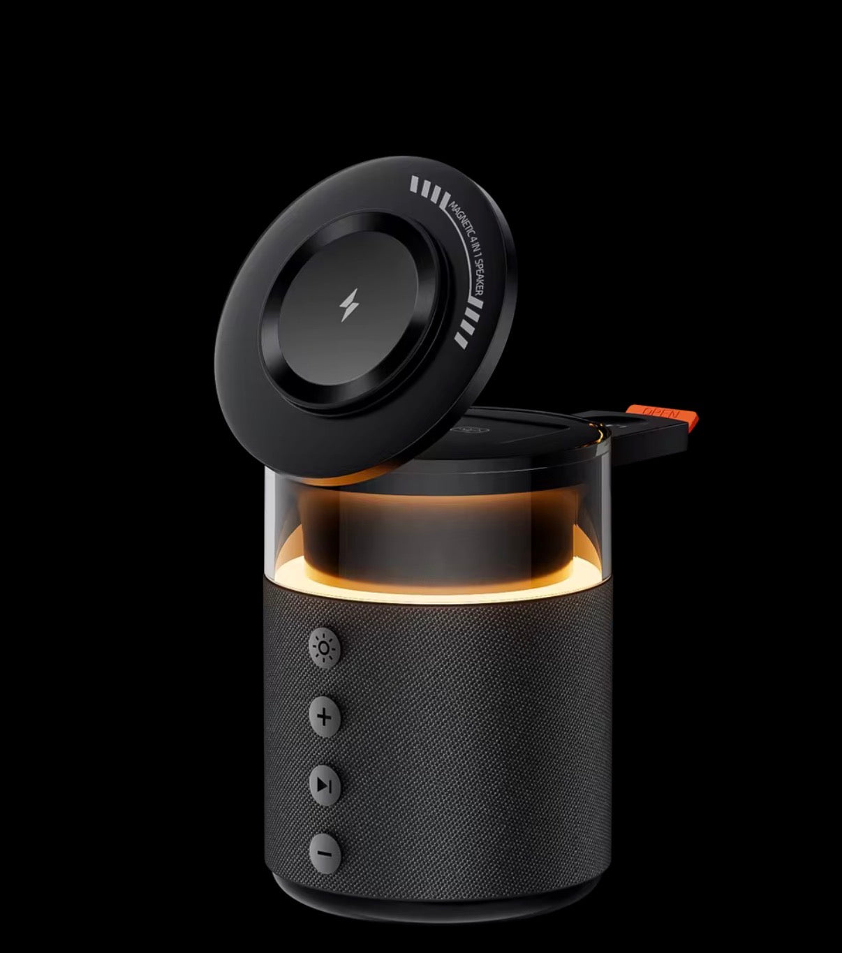 Cargador Inalámbrico 5 en 1 iPhone Apple Watch AirPods con Altavoz