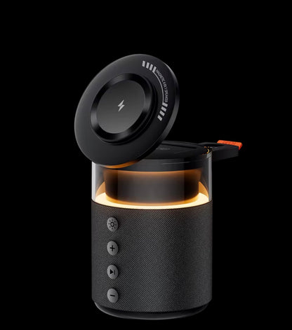 Cargador Inalámbrico 5 en 1 iPhone Apple Watch AirPods con Altavoz