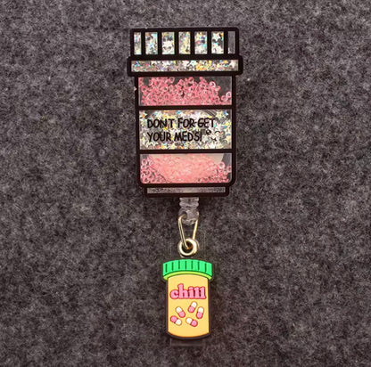 Portatarjetas retráctil, exposición, tarjeta de nombre de Enfermera