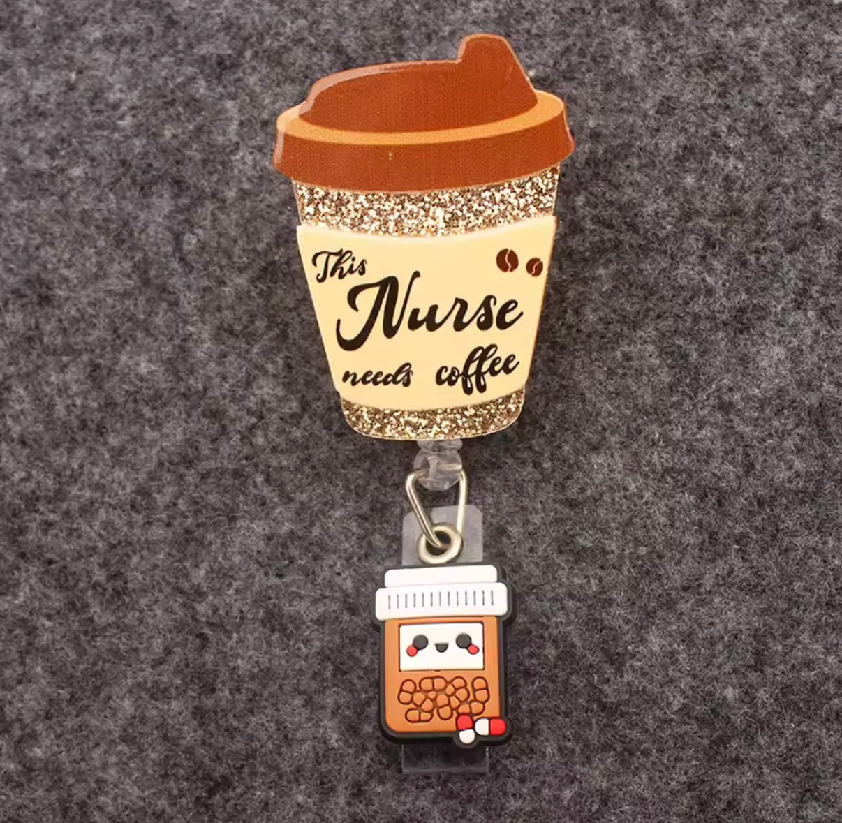 Portatarjetas retráctil, exposición, tarjeta de nombre de Enfermera