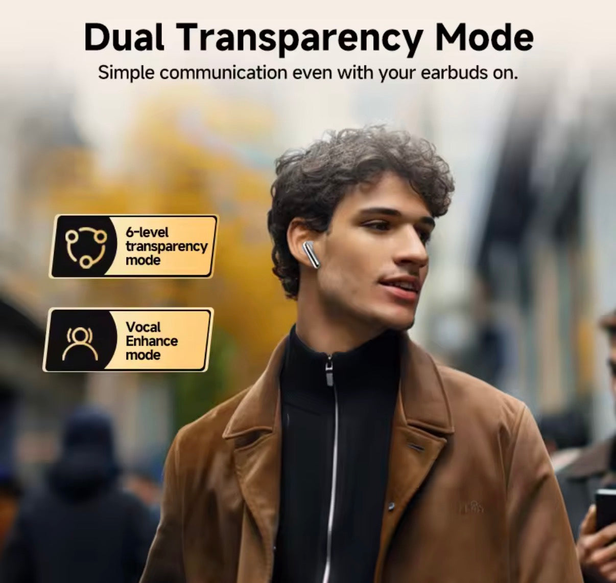 Auriculares Pro, con cancelación de ruido, ANC y LDAC Bluetooth 5.3 Hi-Res