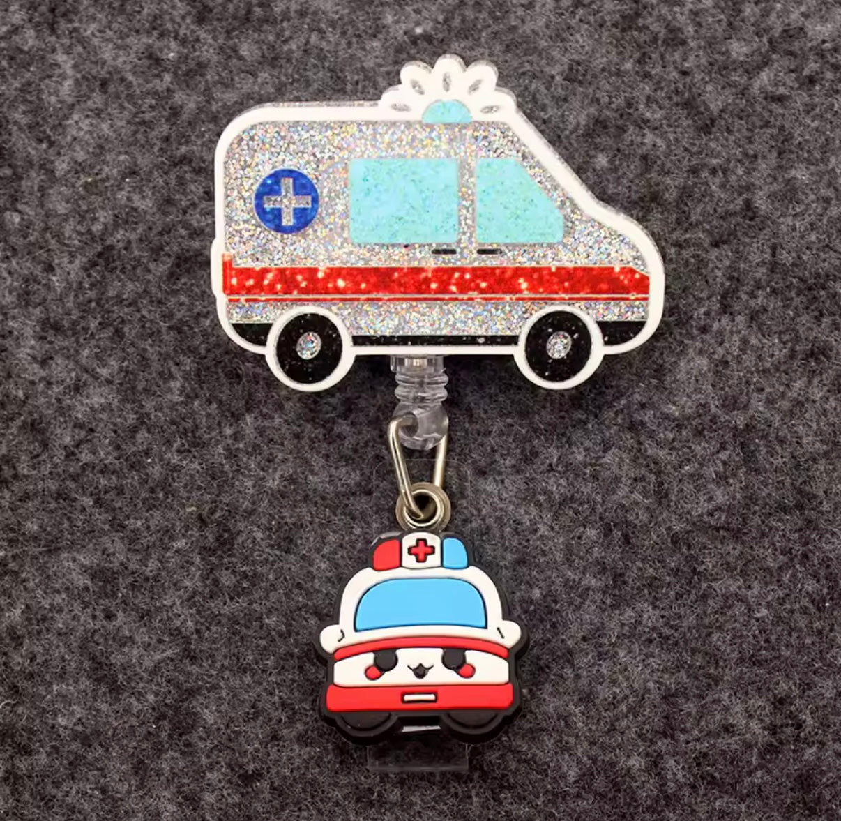 Portatarjetas retráctil, exposición, tarjeta de nombre de Enfermera