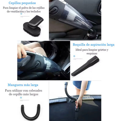 Aspiradora de Mano Inalámbrica para Coche | Potente Succión para Detailing Interior