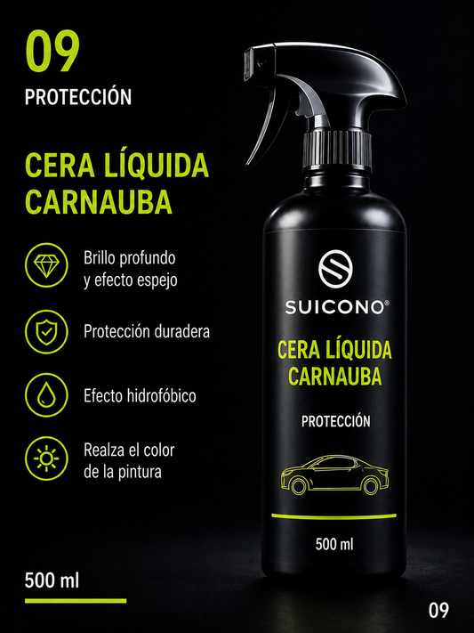 SUICONO® Cera Líquida de Carnauba – Protección para Carrocería