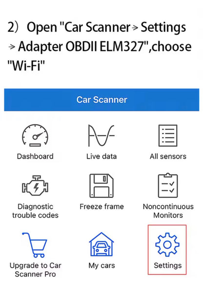 Escáner OBD2 WiFi ELM327 V1.5 para iPhone y Android – Lector y Borrador de Códigos de Error del Coche