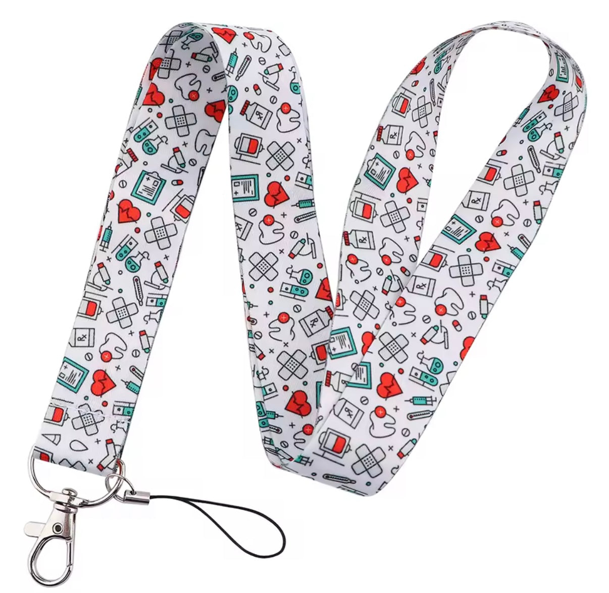 Layard de cuello para llaves de enfermera, adornos colgantes.