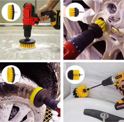 Kit de Limpieza de Coche 36 Piezas con Cepillos para Taladro – Set Profesional de Detailing para Interior, Llantas, Rejillas y Tapicería